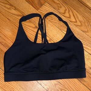 Women's Black lululemon energy Sports Bra